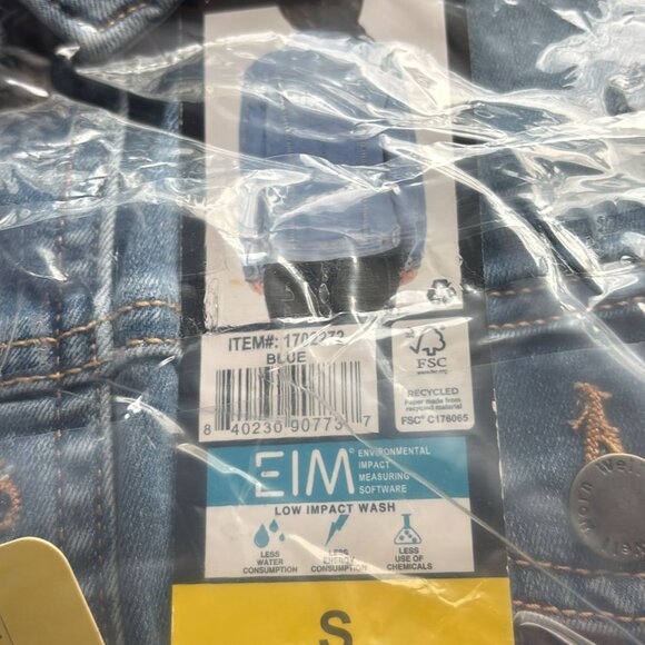 WELL WORN Women’s Denim Jacket, Dark Blue, S, XL - Picture 7 of 7